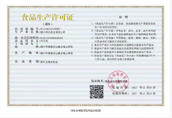 Food Production License